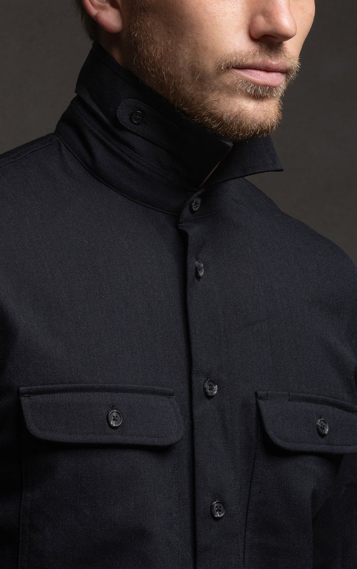 WOOL COTTON WORK SHIRT