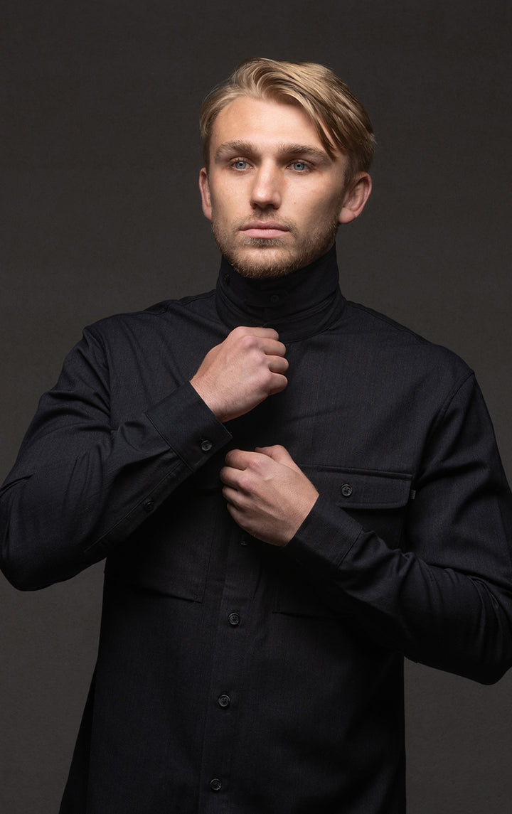 WOOL COTTON WORK SHIRT