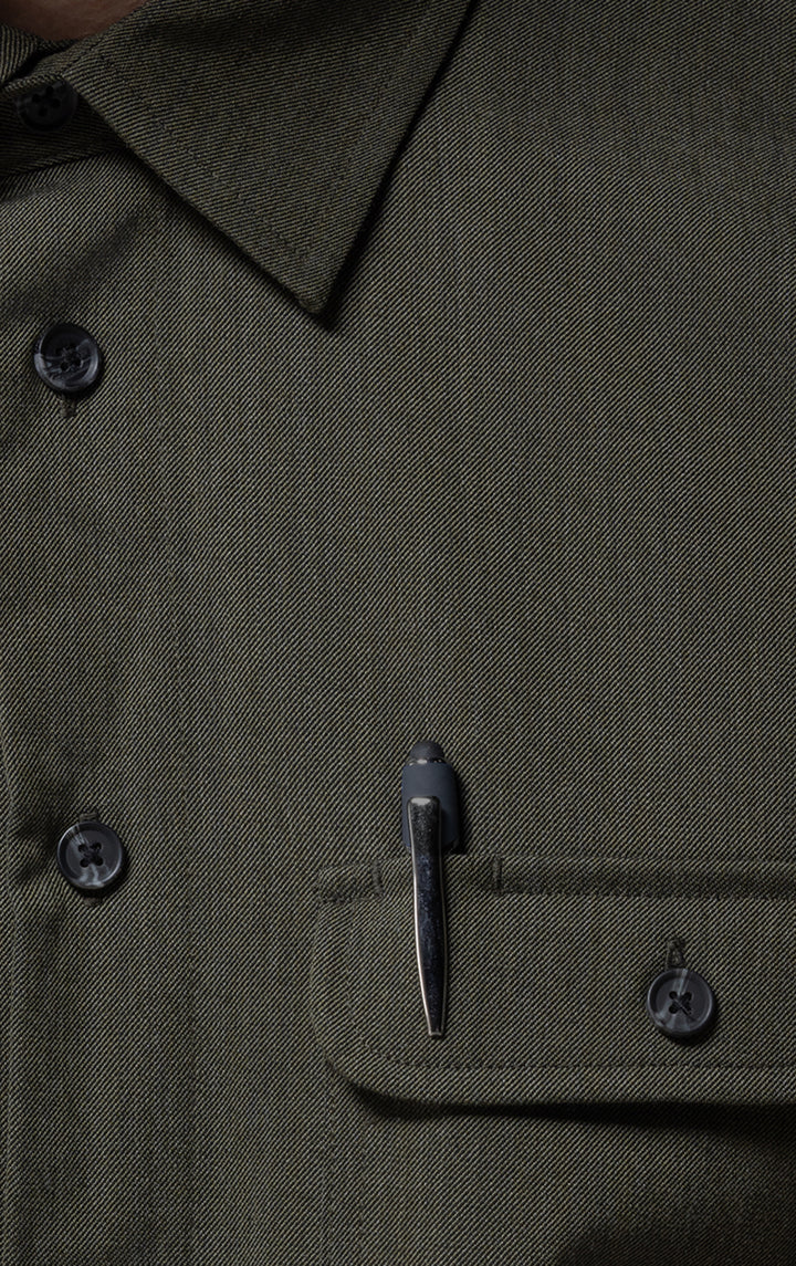 WOOL COTTON WORK SHIRT