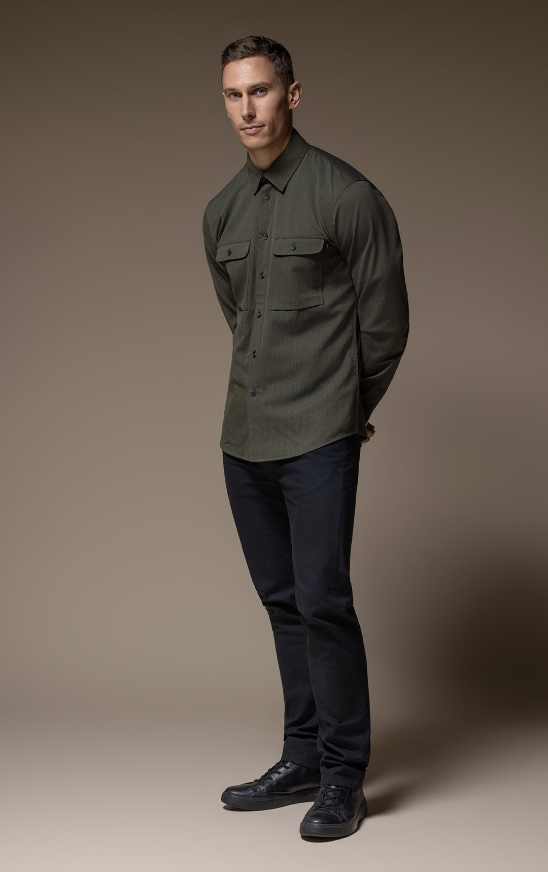 WOOL COTTON WORK SHIRT