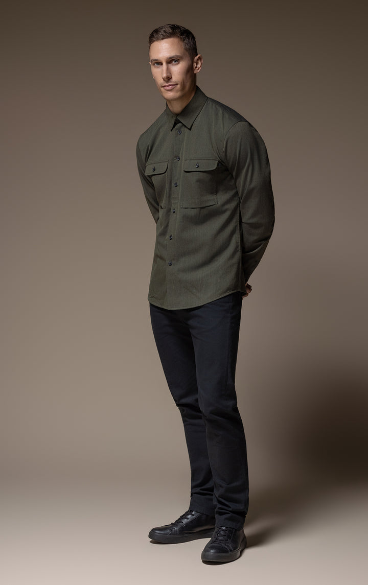 WOOL COTTON WORK SHIRT