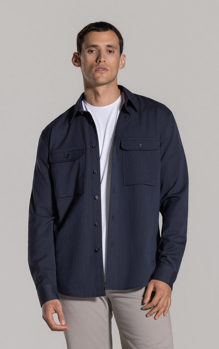 WOOL COTTON WORK SHIRT