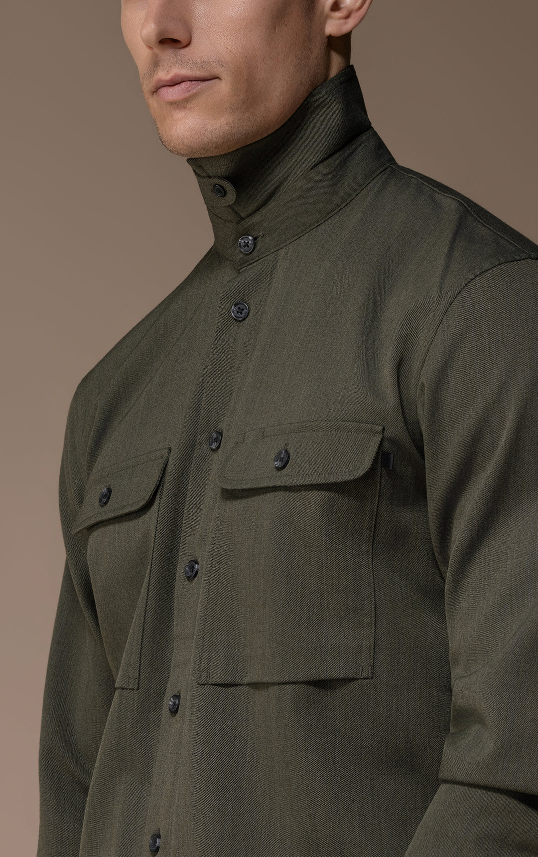 WOOL COTTON WORK SHIRT