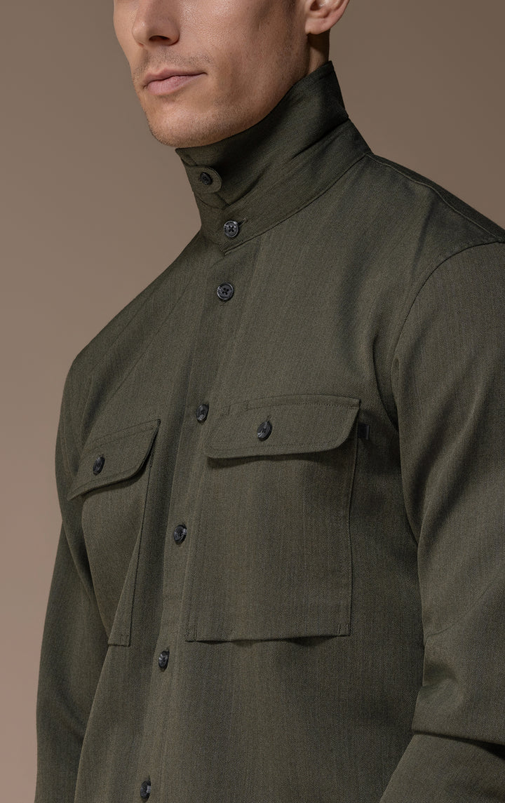 WOOL COTTON WORK SHIRT