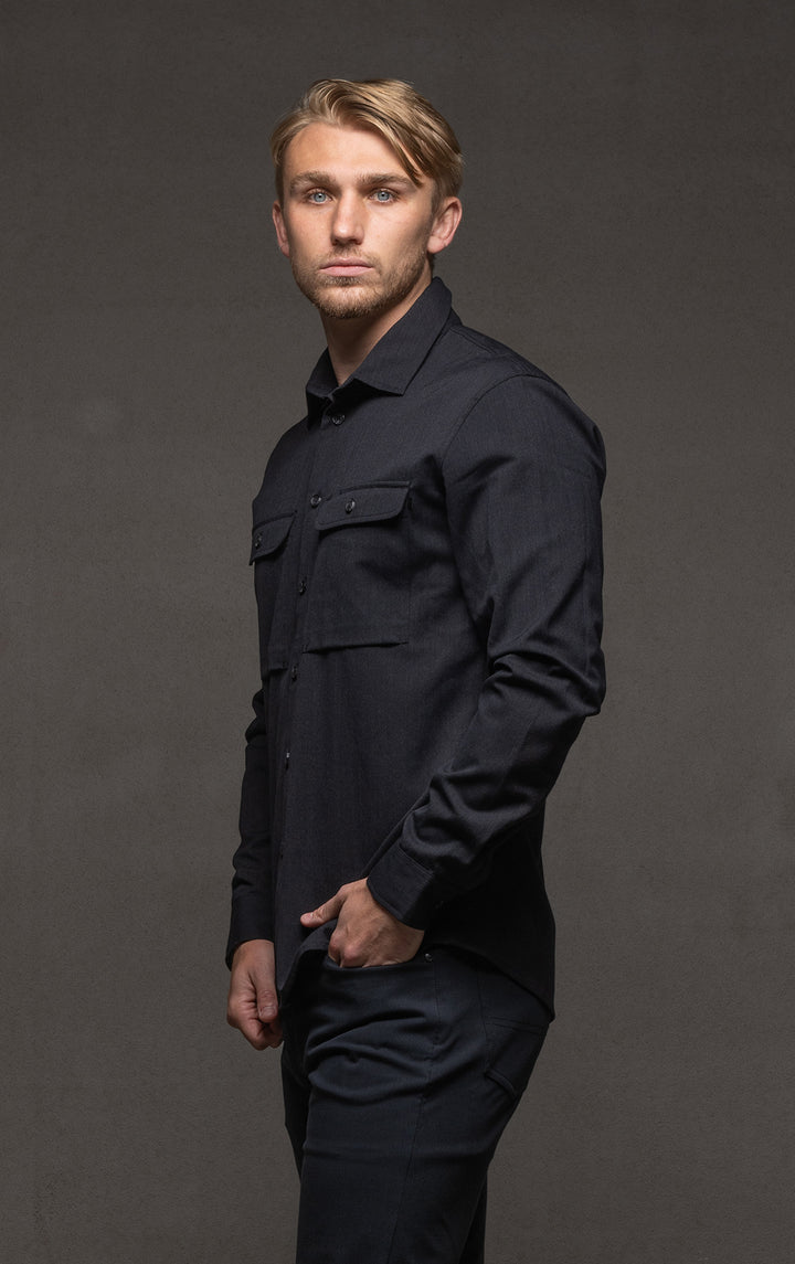 WOOL COTTON WORK SHIRT