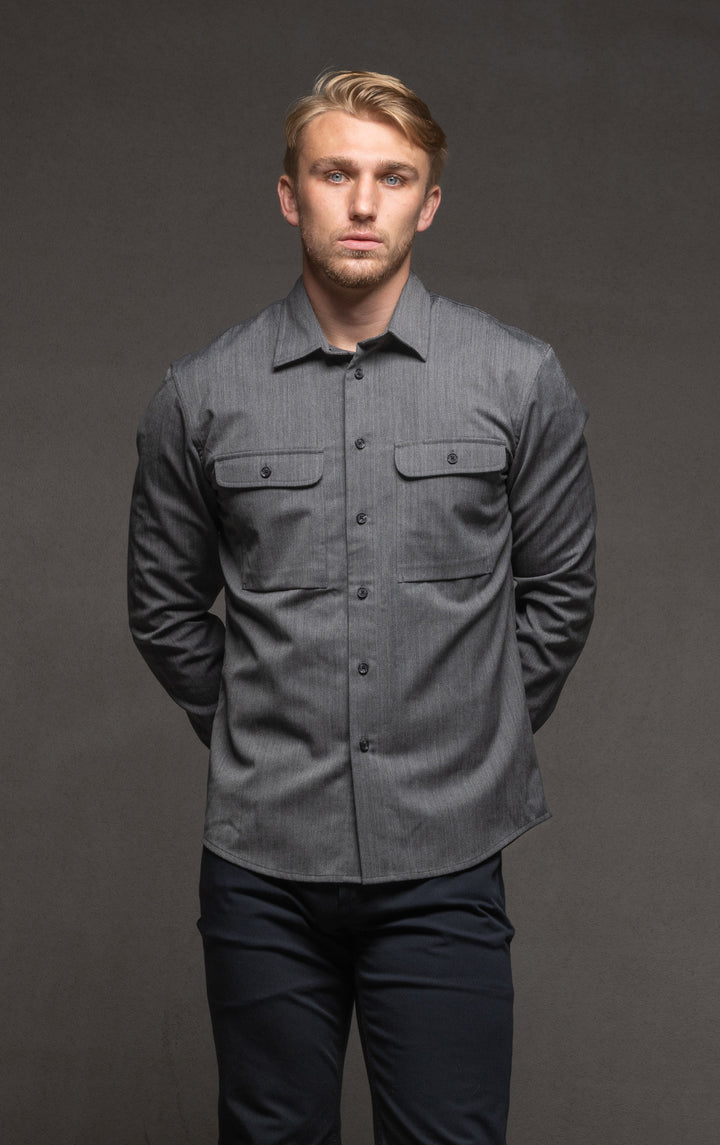 WOOL COTTON WORK SHIRT