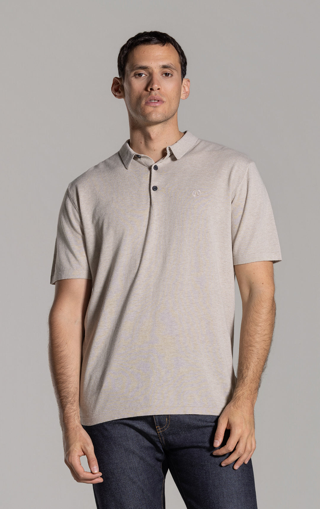 14GG COTTON LINEN POLO