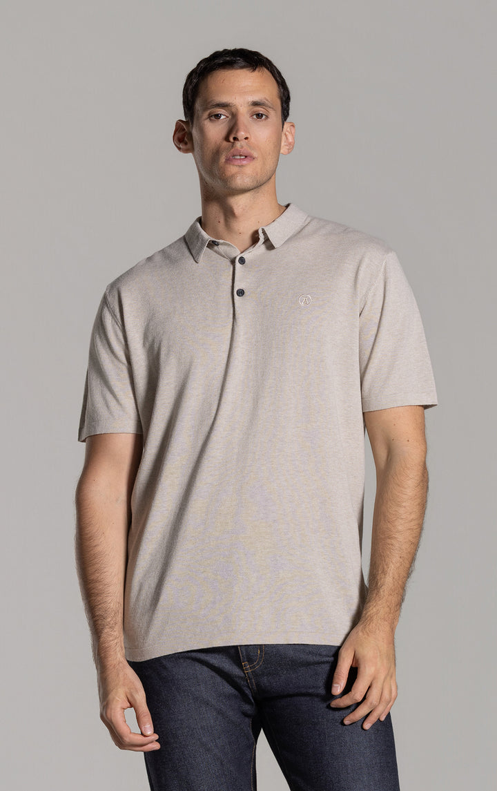 14GG COTTON LINEN POLO