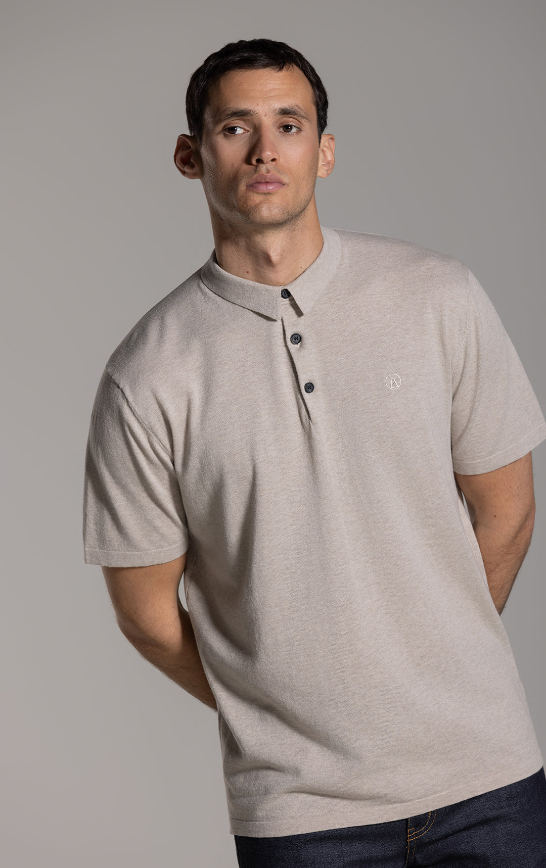 14GG COTTON LINEN POLO