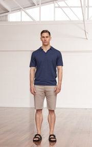 14GG COTTON LINEN POLO