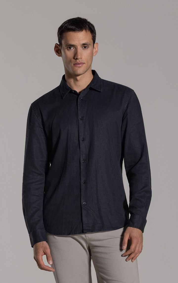 HEMP TENCEL LAUNDERED SHIRT