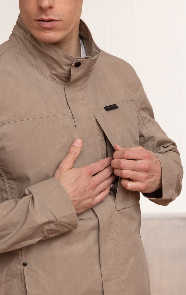 WAXED COTTON JACKET