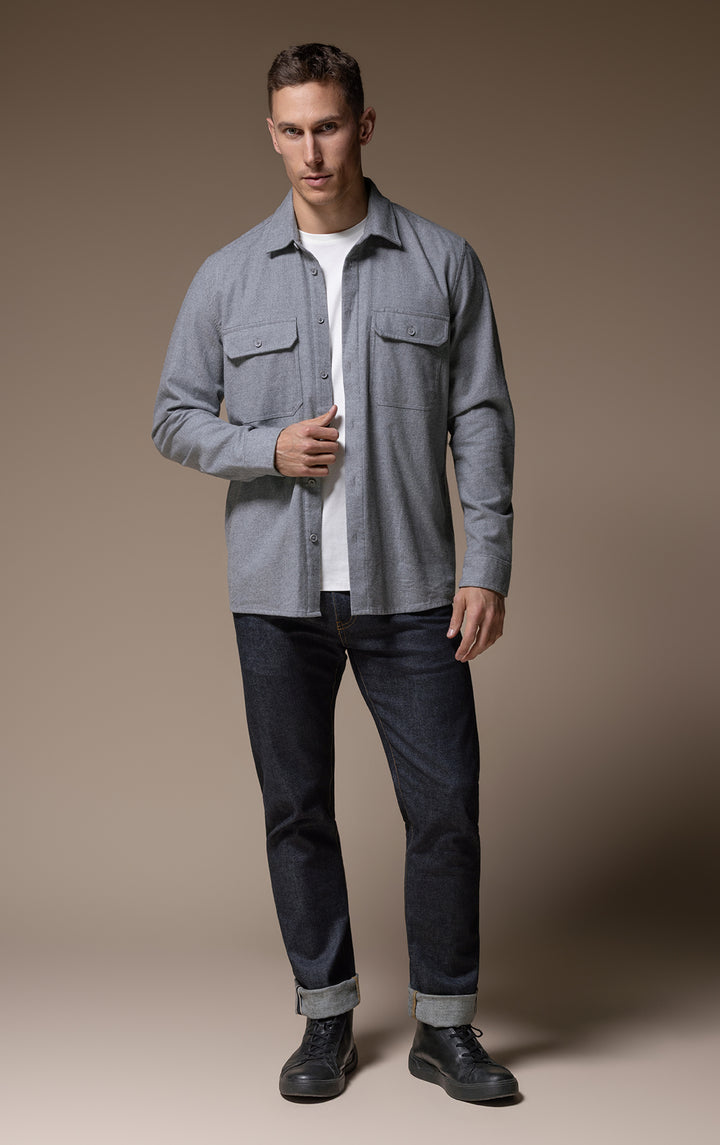 COTTON FLANNEL OVERSHIRT