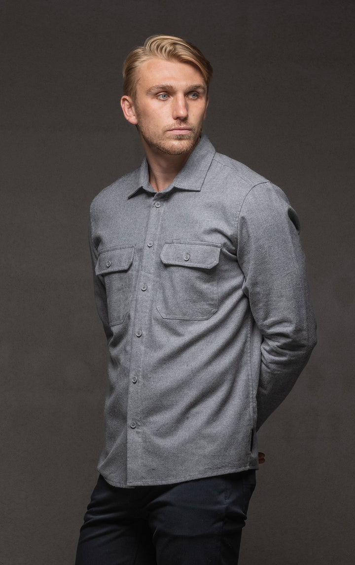 COTTON FLANNEL OVERSHIRT