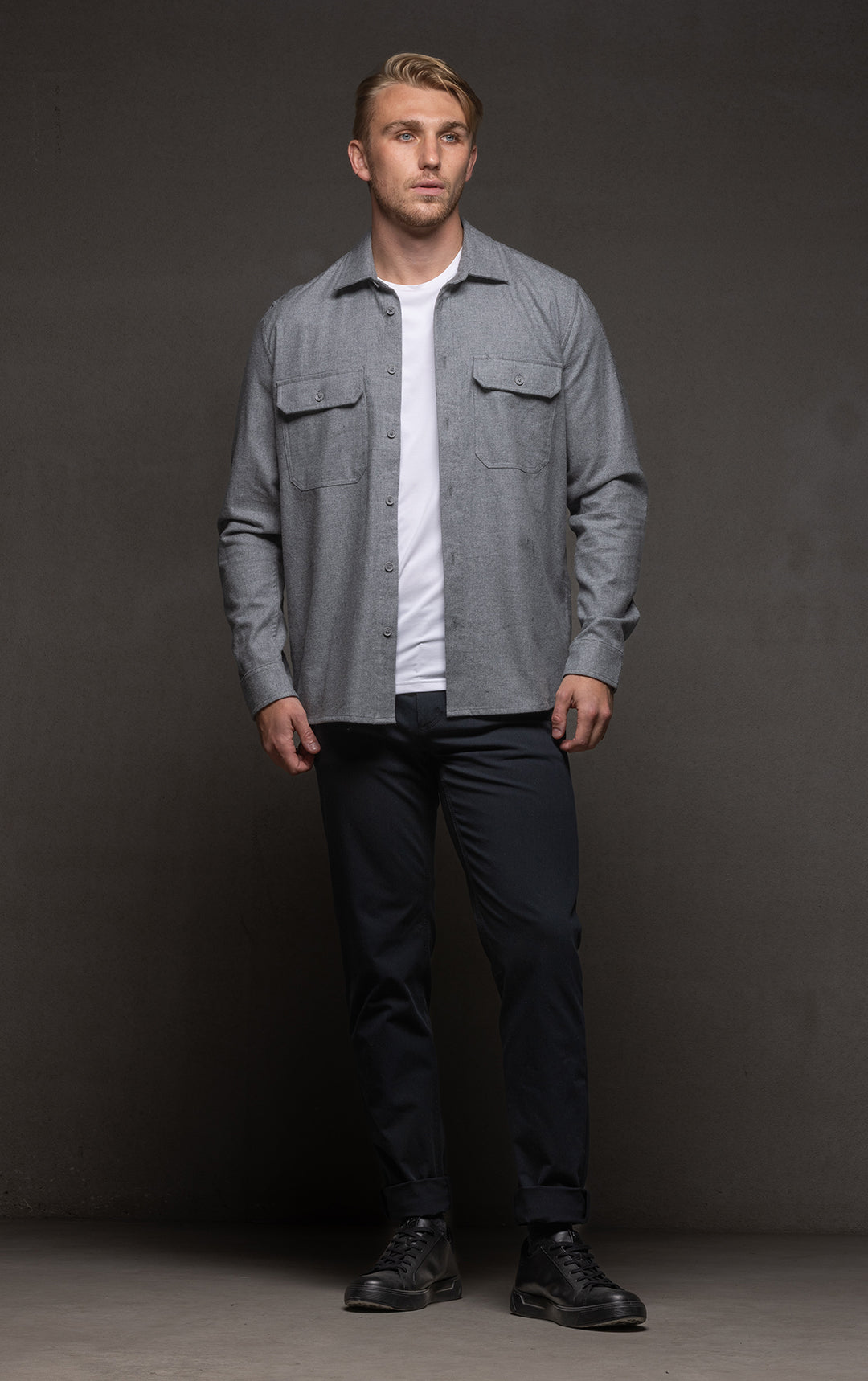 COTTON FLANNEL OVERSHIRT