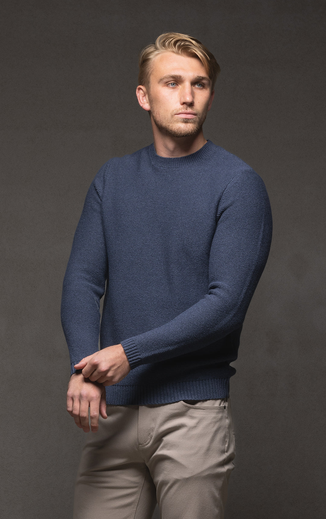 5GG COTTON BLEND CREW - CLEARANCE