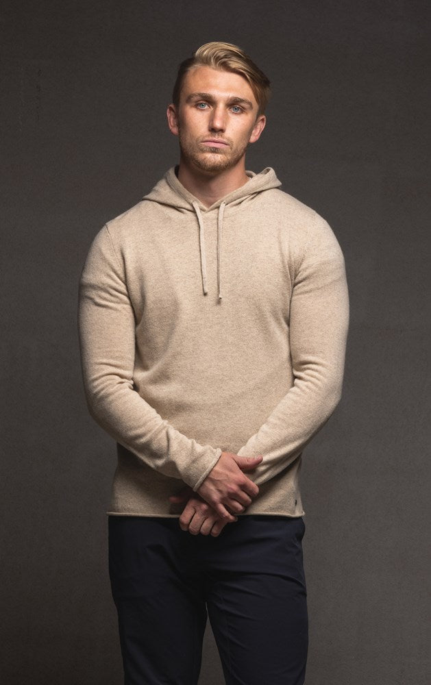 12GG BRUSHED MERINO HOODY - CLEARANCE