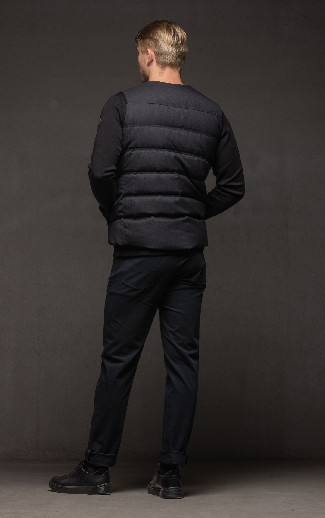 WOOL BLEND DOWN VEST - CLEARANCE