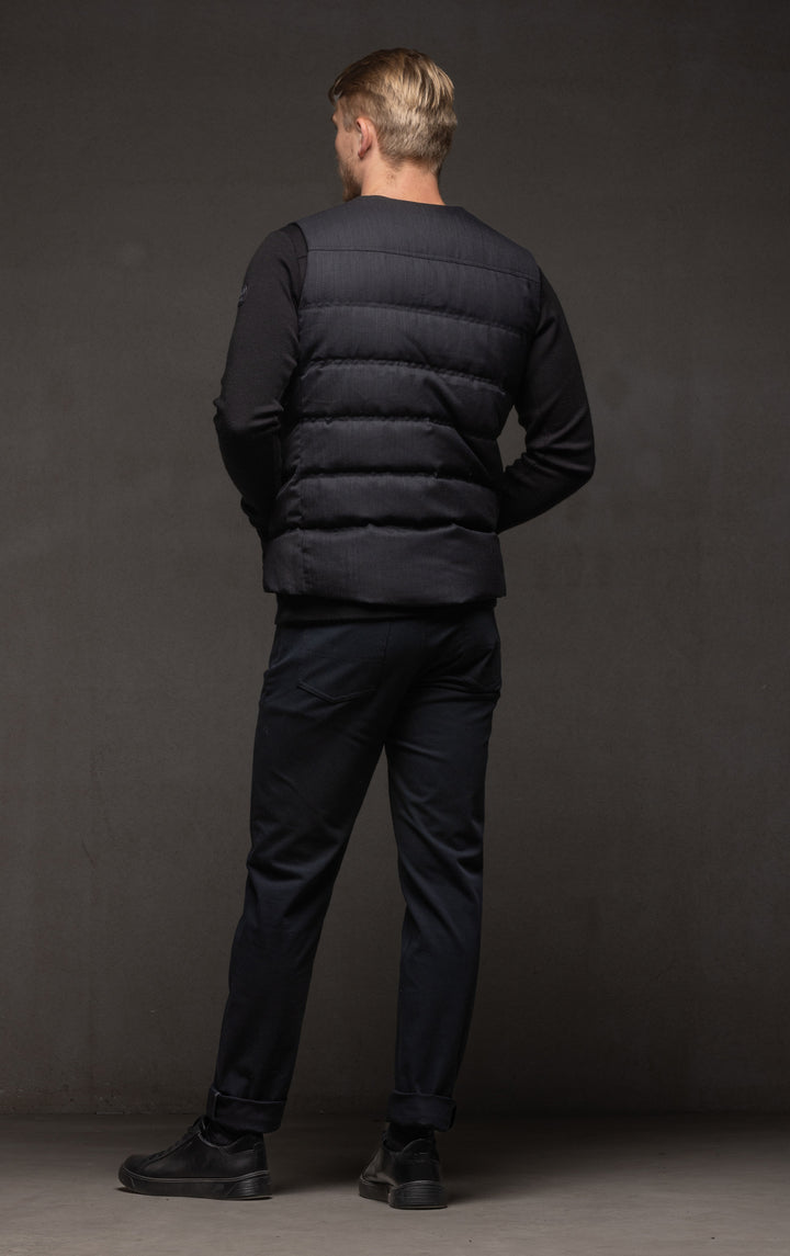 WOOL BLEND DOWN VEST - CLEARANCE