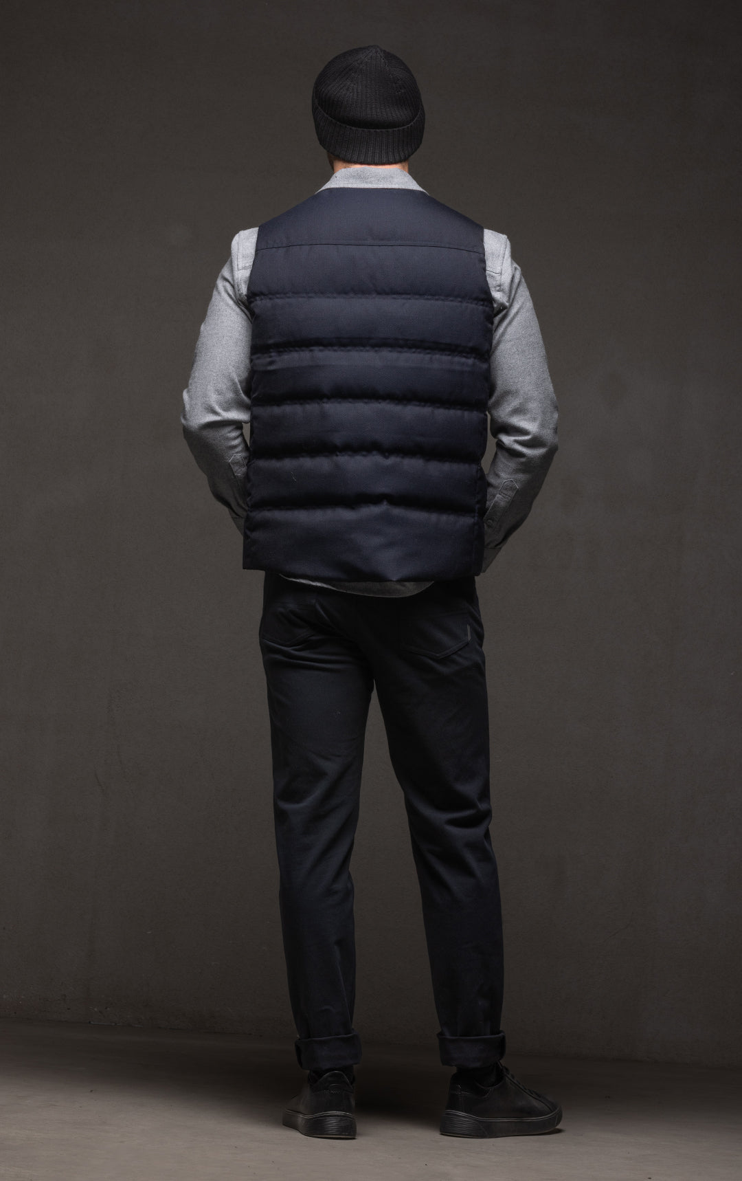 WOOL BLEND DOWN VEST - CLEARANCE