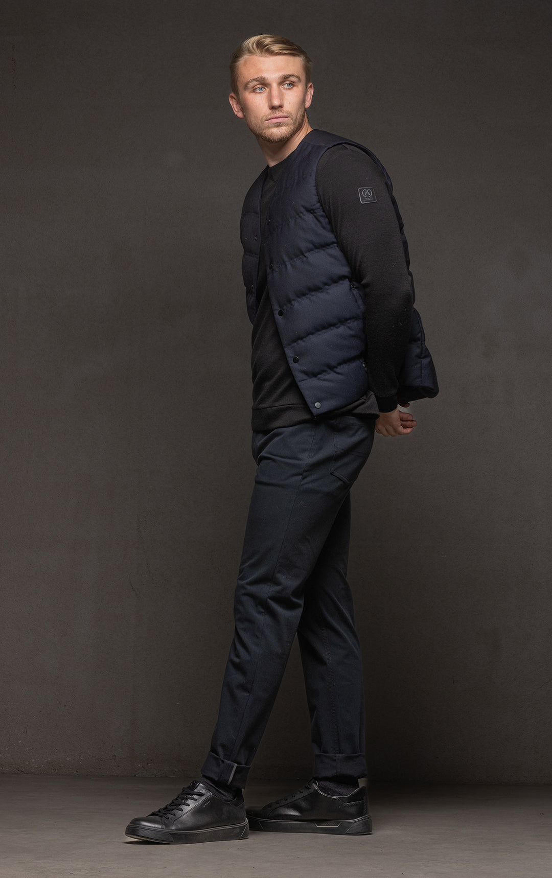 WOOL BLEND DOWN VEST - CLEARANCE