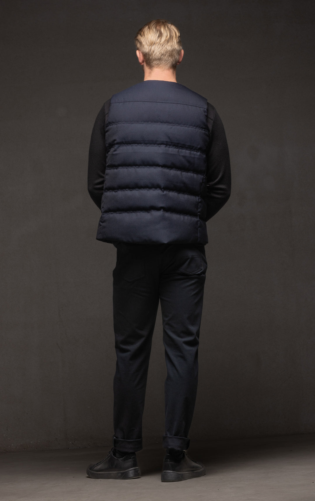 WOOL BLEND DOWN VEST - CLEARANCE