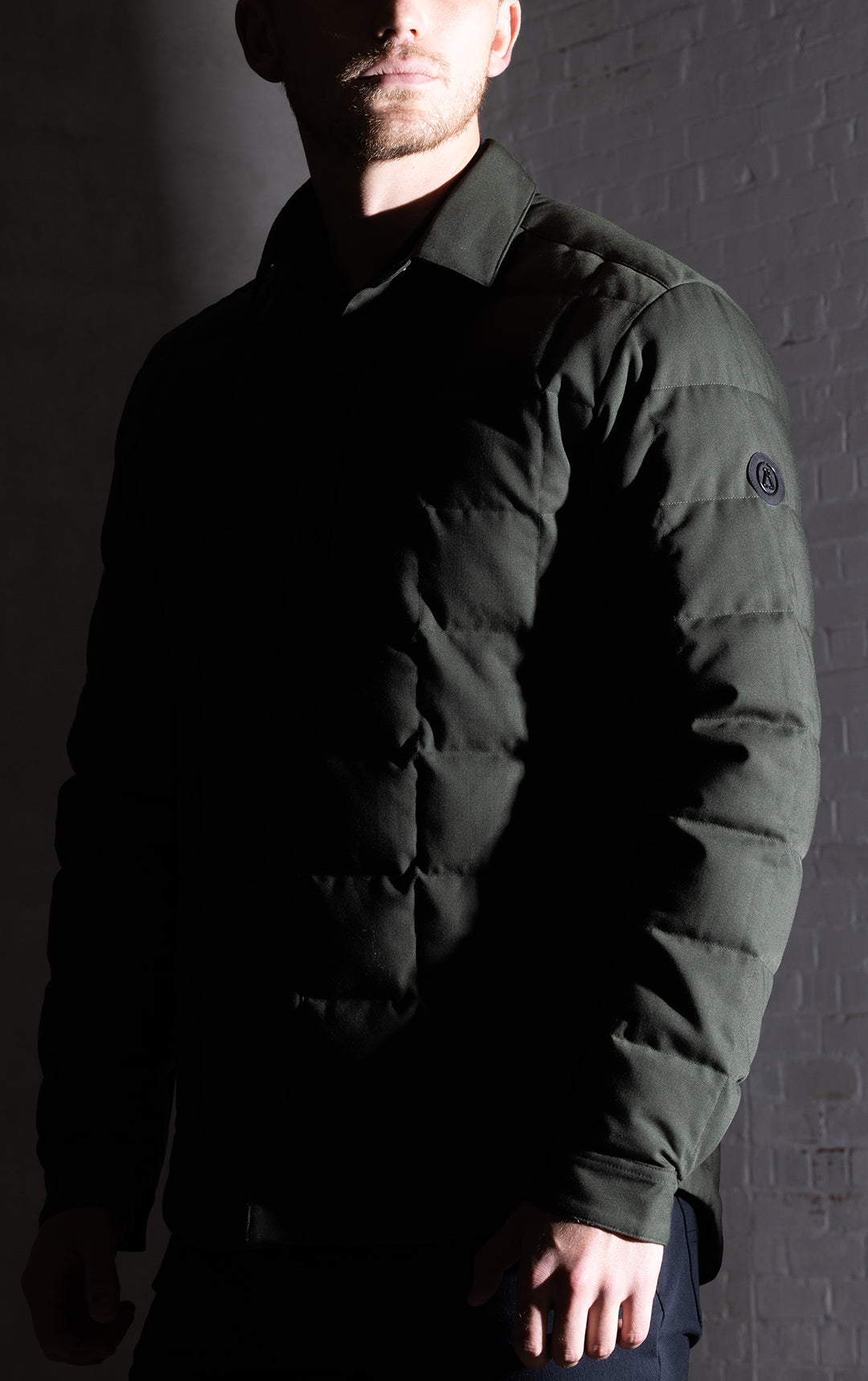WOOL BLEND QUILTED SHACKET