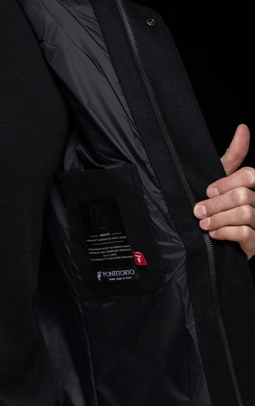 PRIMALOFT LAMINATED WOOL JACKET