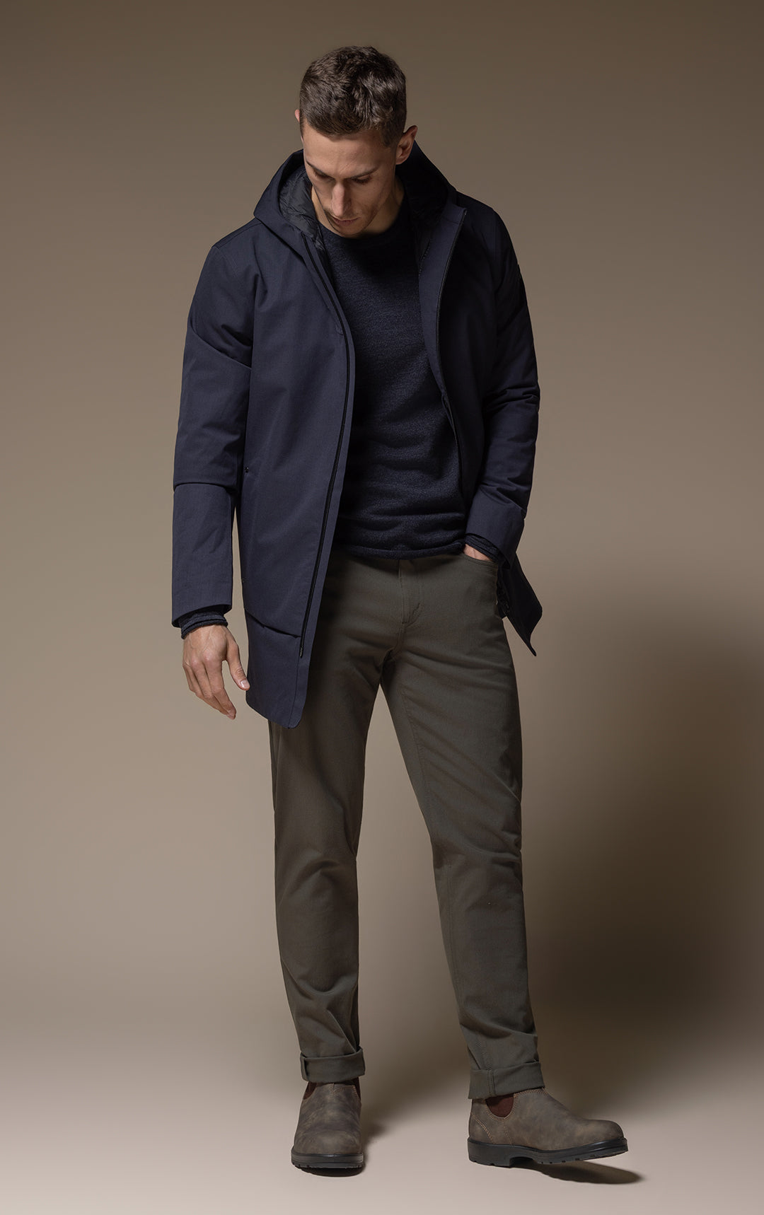 PERFORMANCE DOWN WOOL COAT
