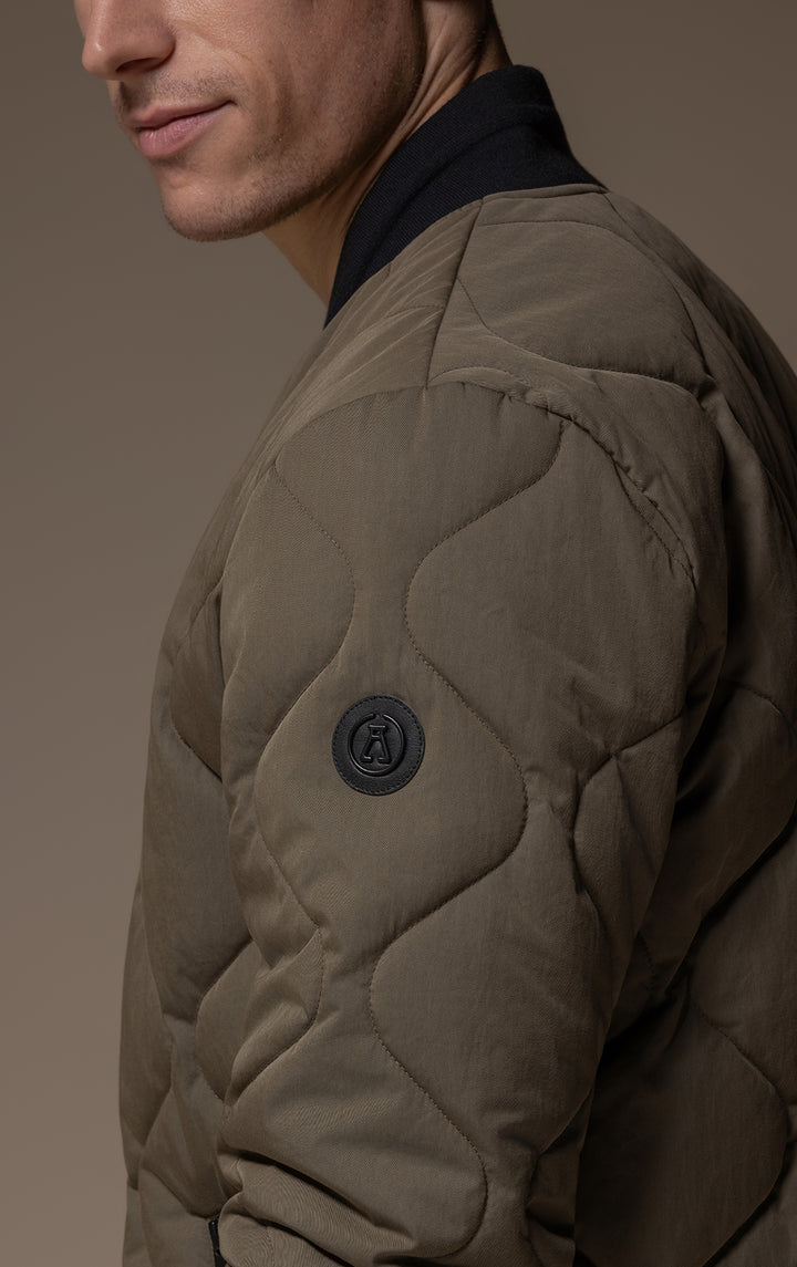QUILTED BOMBER
