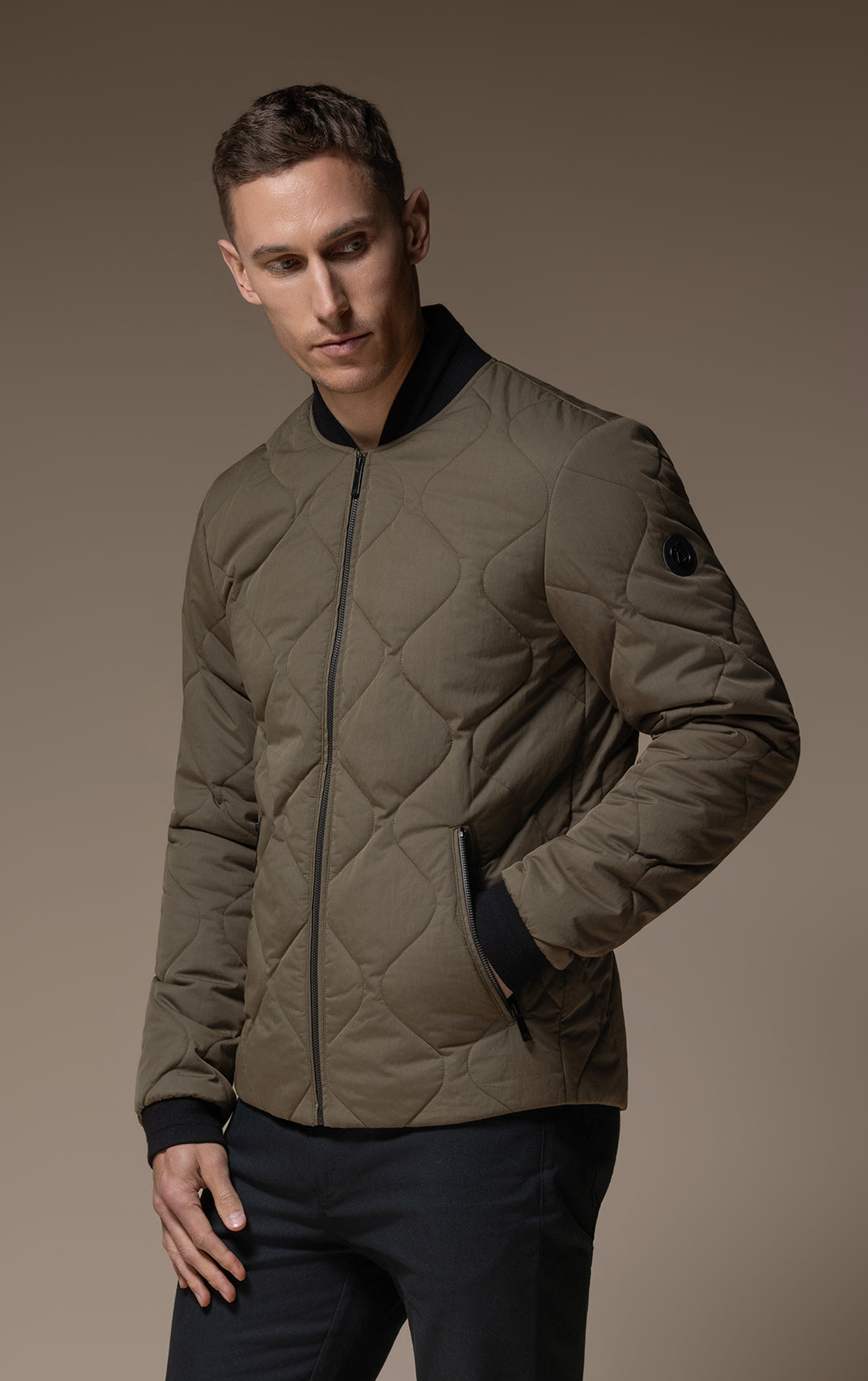 QUILTED BOMBER