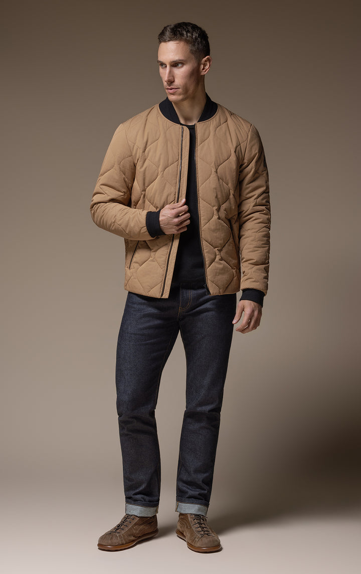 QUILTED BOMBER