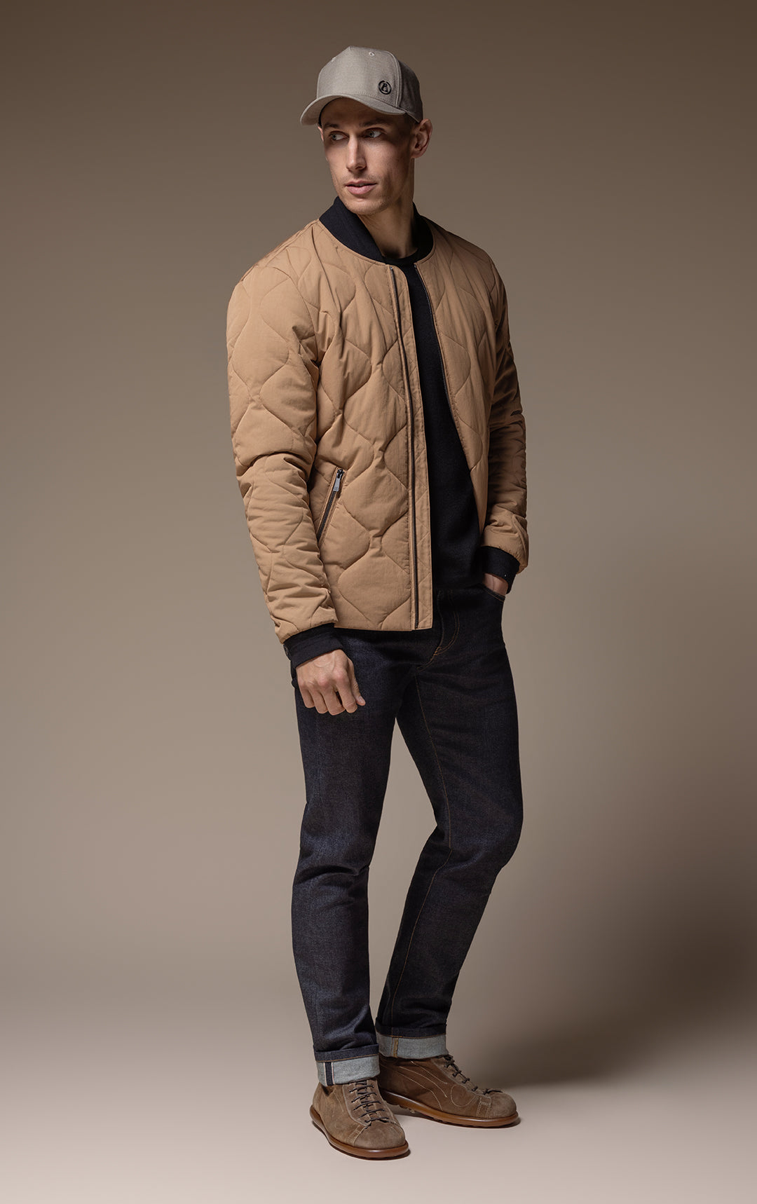 QUILTED BOMBER