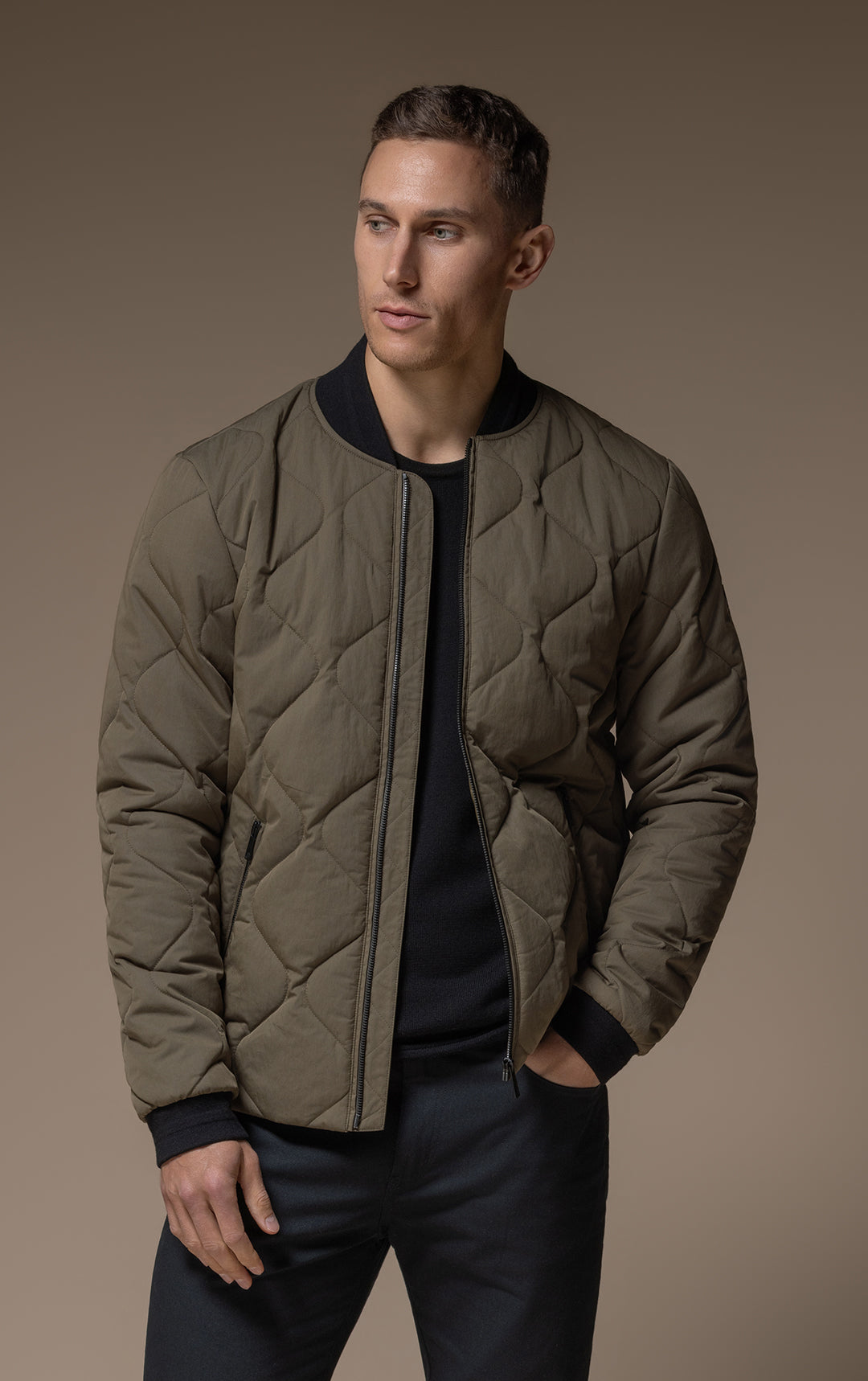 QUILTED BOMBER - CLEARANCE