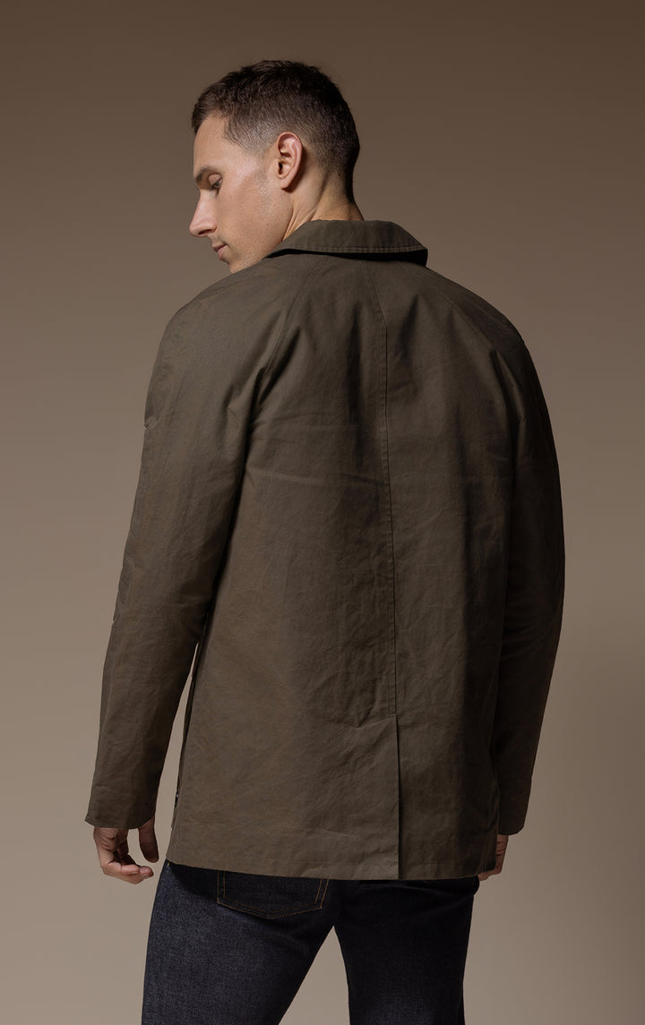 WAXED COTTON MAC