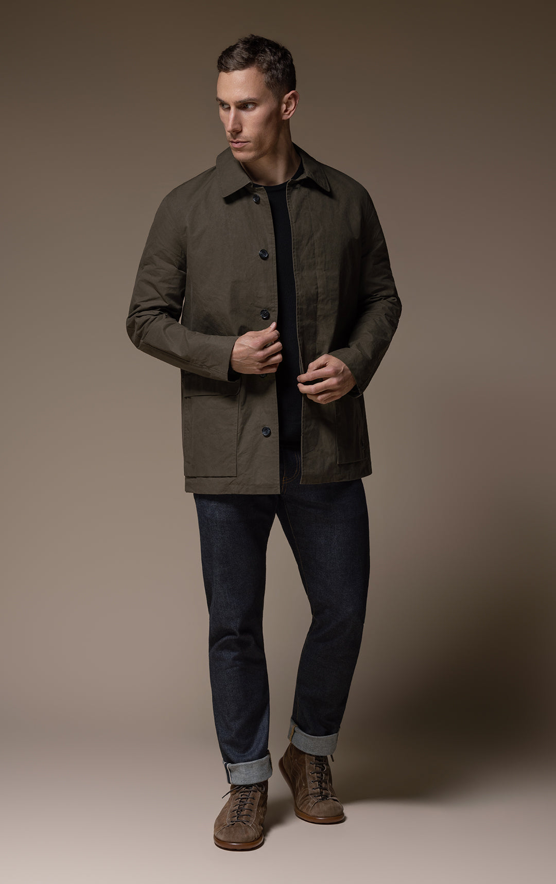WAXED COTTON MAC