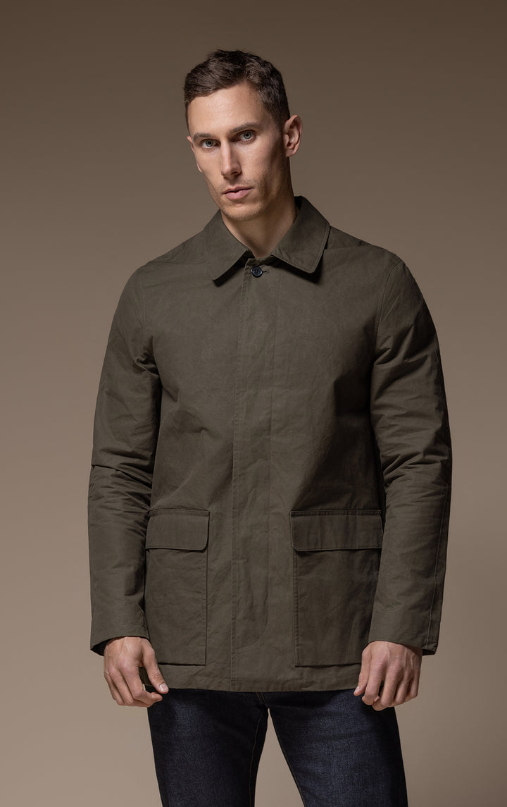 WAXED COTTON MAC