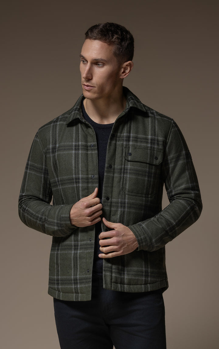 PRIMALOFT PLAID SHACKET