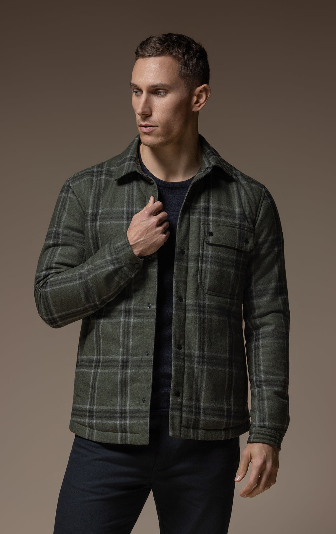 PRIMALOFT PLAID SHACKET