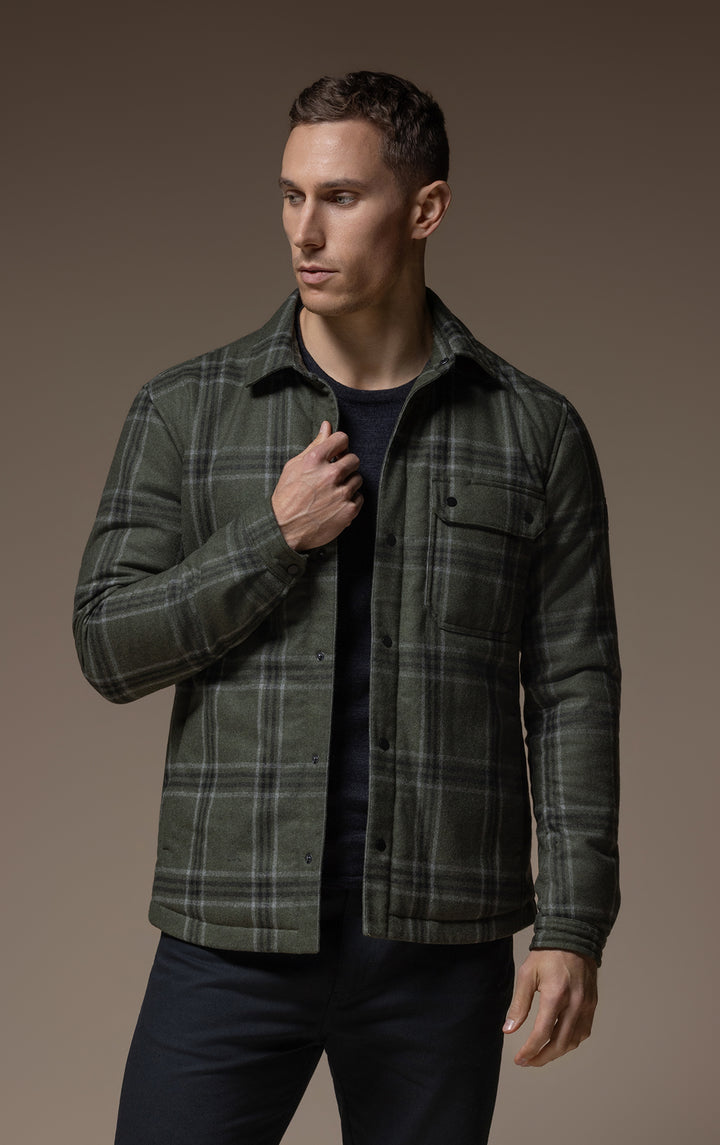 PRIMALOFT PLAID SHACKET