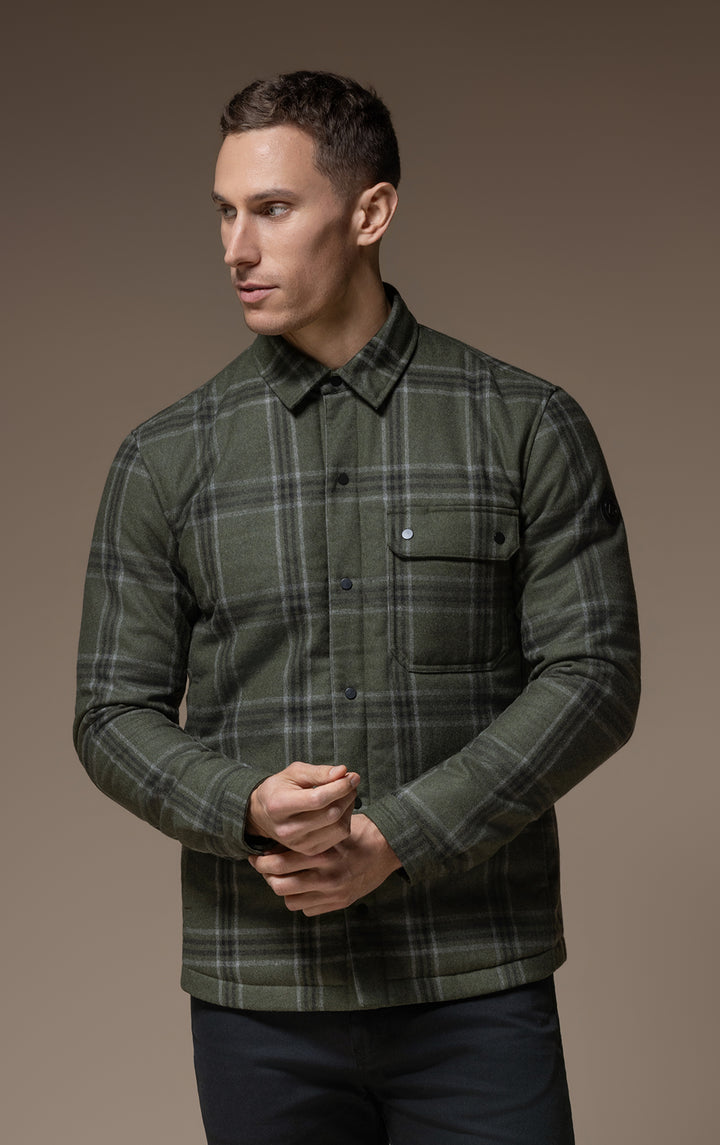 PRIMALOFT PLAID SHACKET