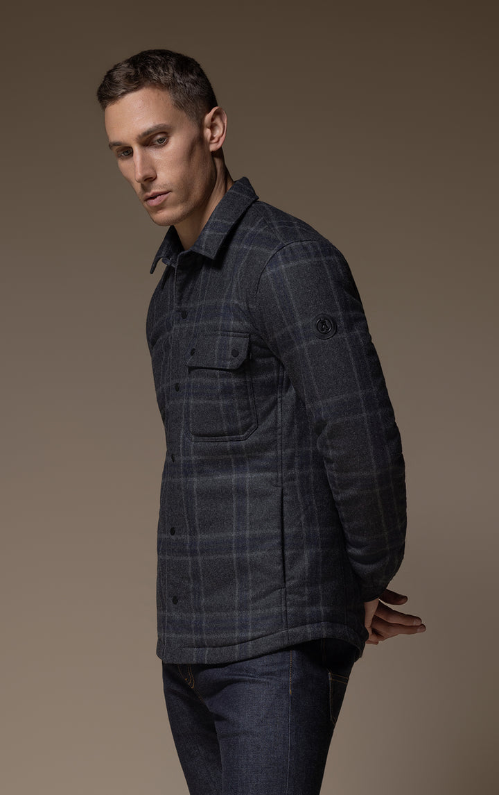 PRIMALOFT PLAID SHACKET