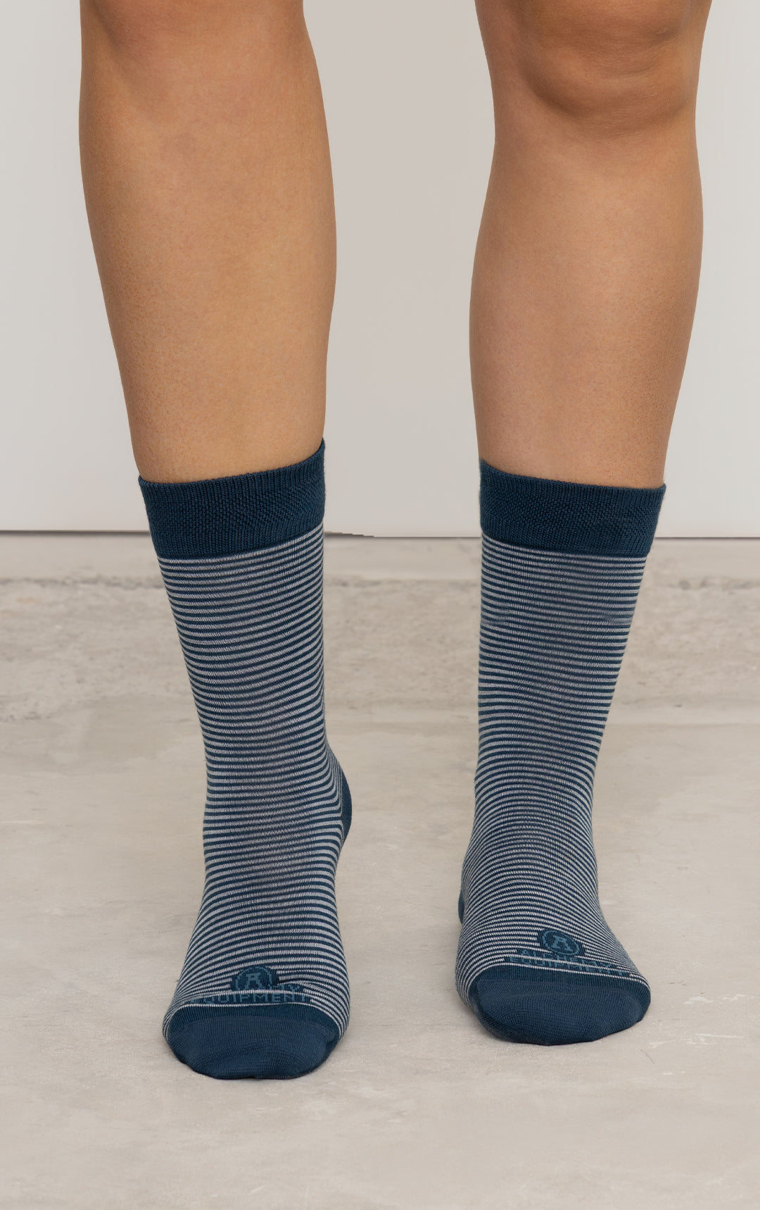 MERINO DRESS SOCK - 2-TONED STRIPE