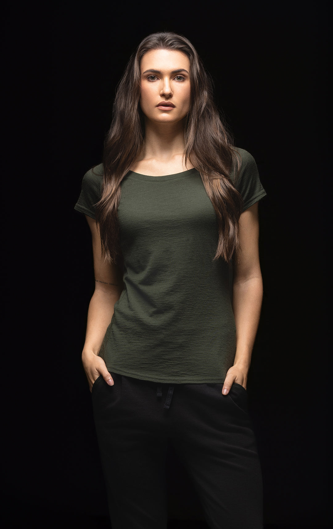 180GSM MERINO CAP SLEEVE TEE