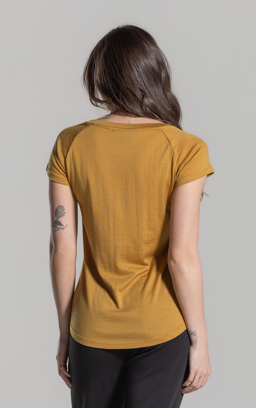 180GSM MERINO CAP SLEEVE TEE