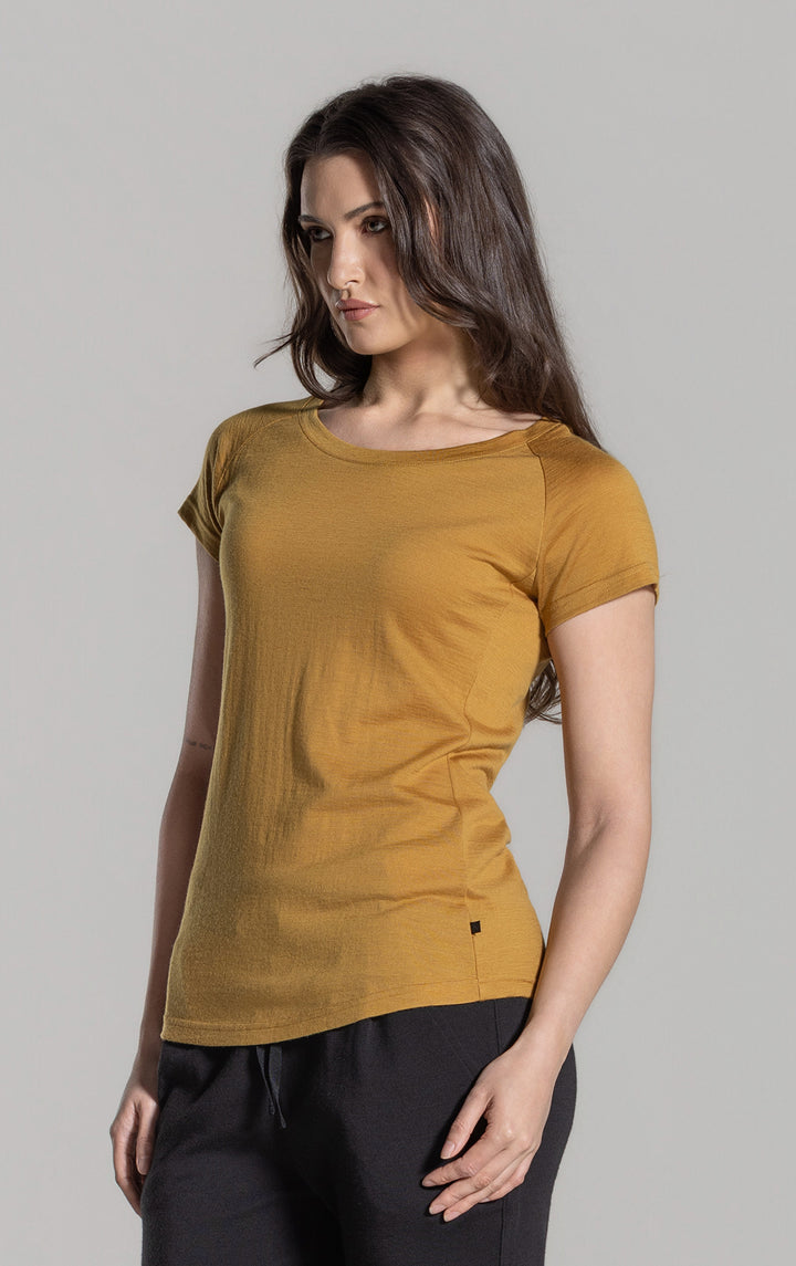 180GSM MERINO CAP SLEEVE TEE