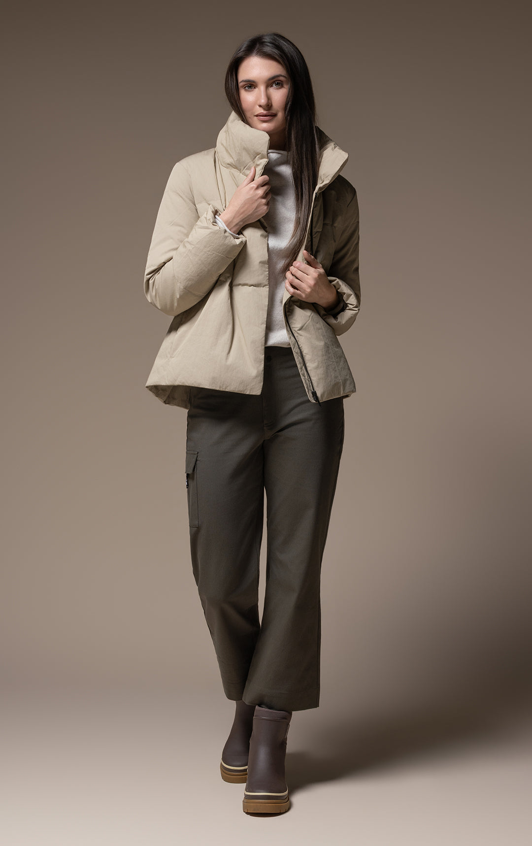 HIGH COLLAR DOWN JACKET