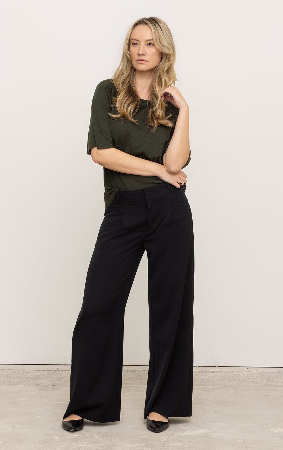 180G MERINO FLUTTER SLEEVE TEE