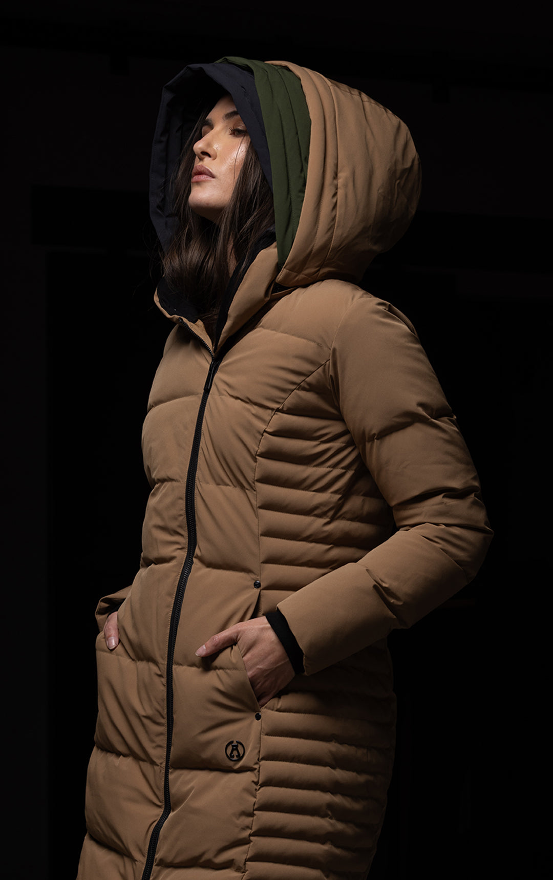 LAMINATED DOWN COAT