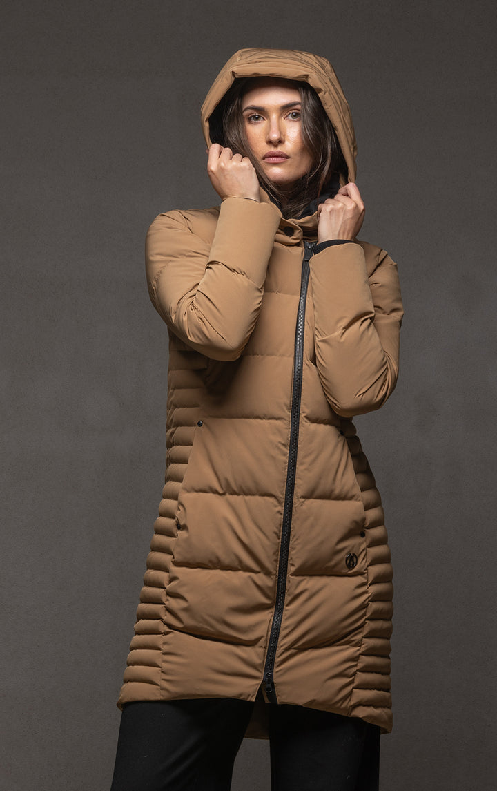 LAMINATED DOWN COAT